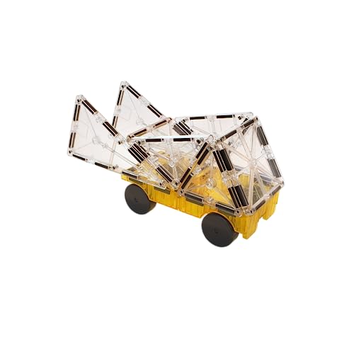 Magna-Tiles Cars – Green & Yellow 2-Piece Magnetic Construction Set, The Original Magnetic Building Brand #TOP3