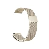 Cinturino milanese in metallo 18mm 20mm 22mm adatto for Garmin Vivoactive 3 4 4s Venu 2 2s 3s SQ Forerunner 645(Vintage,20mm)
