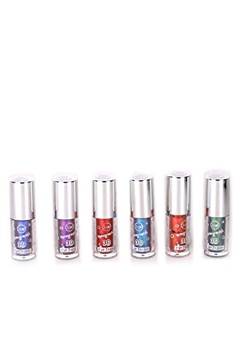 J Cat Holographic 3D Eye Topper Sparkle Eye Shadow Glitter Metallic (6PC)