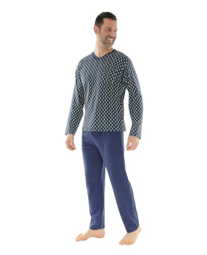 Pyjama Christian Cane Bleu Kalvin fini les nuits inconfortables