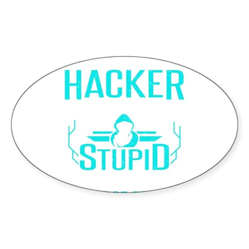 CafePress Cybersecurity Computer Hacking Ethical Hac Sticker Oval Car Bumper Sticker