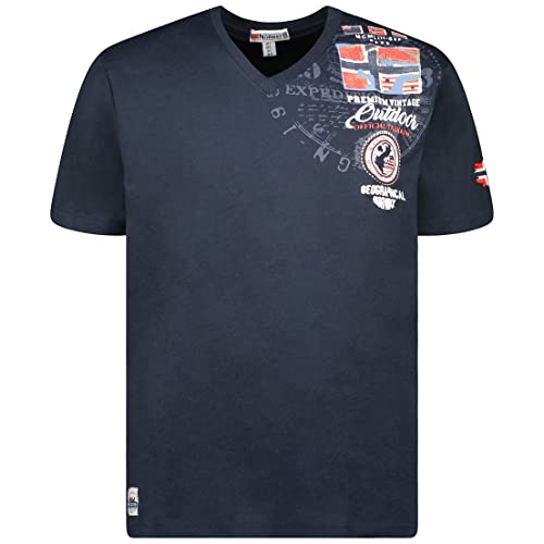 Geographical Norway JOTHAM Men - Tee Shirt Coton Homme - T Shirts Classique avec Logo - Vêtement...