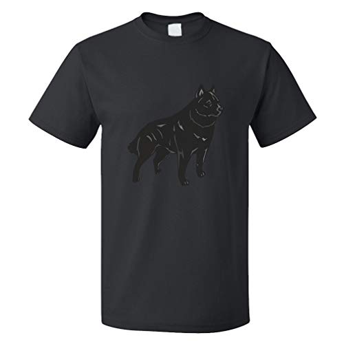 Custom Funny Graphic T Shirts for Men Schipperke Cotton Top Black Design Only X Large