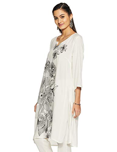 Image of Indigo Women's Rayon Straight Kurta