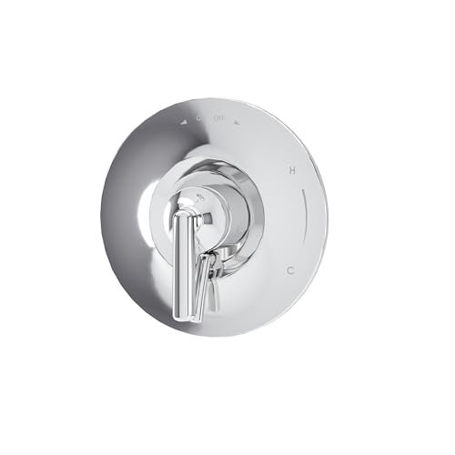 Symmons Birch Juego de Recortes para Válvula de Ducha Montada en Pared | Acabado Cromo Pulido con Palanca Control de Volumen (Válvula no incluida) - S5990TRM miniatura 1