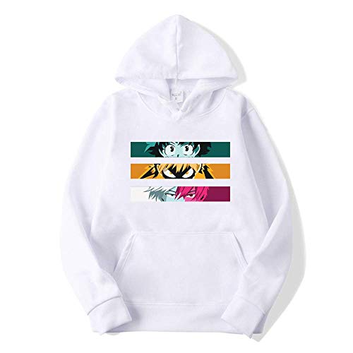 Herren und Jungen Hoodies My Hero Academia Midoriya Lzuku Ochaco Uraraka Todoroki Foto Druck Lose Fleece Pullover Mantel Sweatshirts Pullover