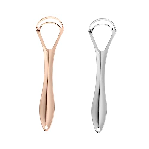 IWOWHERO Set Layer Stainless Steel Oral Scrapers Brush Scraping Tool for Boys and Girls Adults Easy to Use