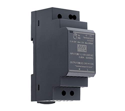 24 VDC | 1 5 A | 36Watt | Mean Well HDR-30-24 Hutschienen-Netzteil DIN-Rail