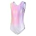 Valcatch Leotards for Girls Gymnastics Kids Teens Dance Unitards with Shorts Athletic Dance wear Shiny Gym Leotard Outfit