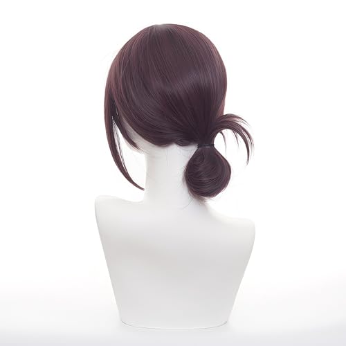 Image of Short Dark Plum Cosplay Wig for Cosplay Events