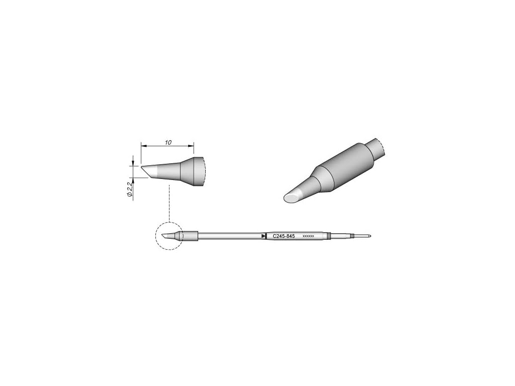 Jbc C245845 Soldering Tip for T245