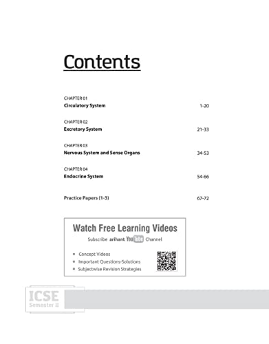 Image of Arihant ICSE Biology Semester 2 Class 10 for 2022 Exam (Old Edition)