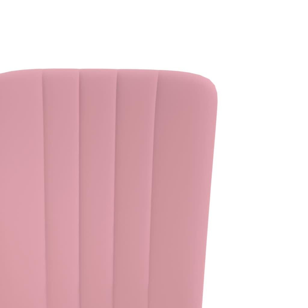 Sedie da pranzo 2 pezzi con rivestimento in velluto, imbottitura e schienale - Sedie per tavolo da cucina dal design elegante e robusto telaio in ferro
