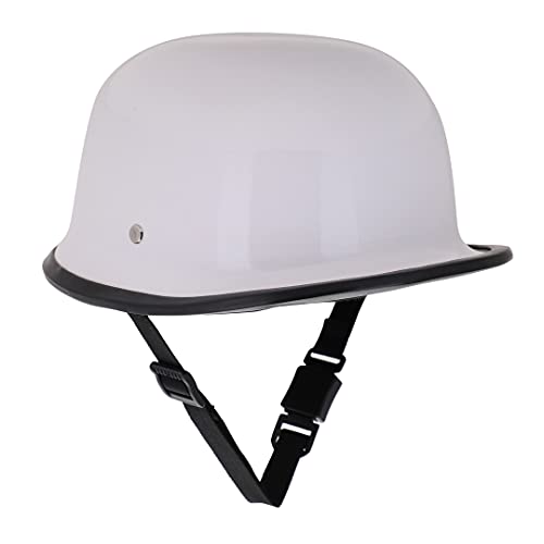 Image of Sage Square German Multi-Purpose Half Helmet (White Glossy) (Non-Motorized)