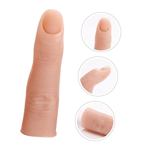 Image of balacoo Silicone Fake Finger 2.75 Inch Hand Reusable Manicure Tool for Nail Art Beginners and Salon Use