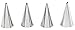 Wilton 4-Piece Set, 0.8 x 2.2 x 6.8 Inches, silver