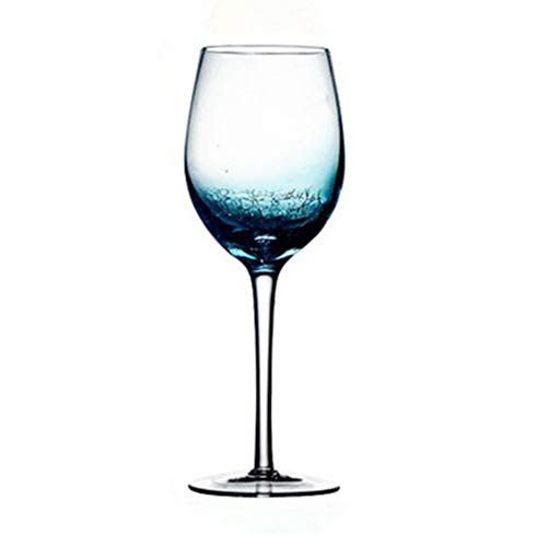Gradient Blue Crystal Wine Glasses 100% Lead-Free Crystal Ice Cracked Red Wine Glasses Cocktail Glasses Champagne Glasses #TOP30