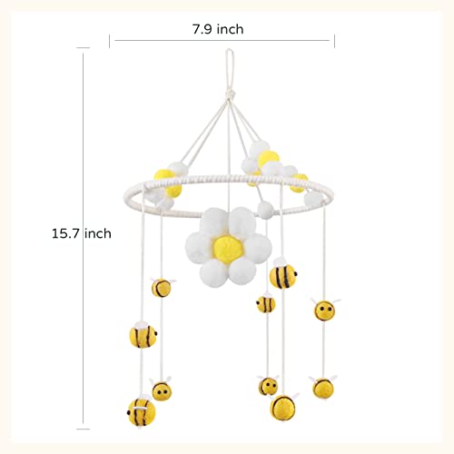 Crib Mobile For Girls And Boys,Baby Mobile For Crib,Baby Crib Mobile,Handmade Felt Ball Mobile,Boho Nursery Decor,Pom Pom Mobile,Baby Nursery Mobile For Kids Room Nursery Decor #TOP2