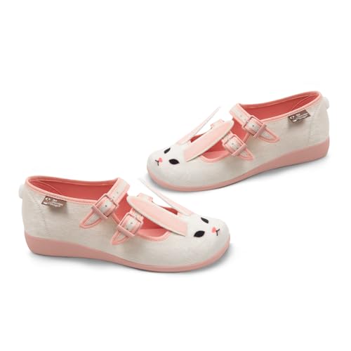 Image of Hot Chocolate Design Women's Mary Jane Flat Shoes - Mary Jane Flat Dress Shoes with Non-Marking Rubber Sole Adjustable Buckle-Strap, Adjustable Buckle-Strap and Cushioned Inner Sole with Arch Support