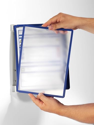 Durable Wand-Sichttafelsystem A4 (Vario Wall 5, mit 5 Sichttafeln) dunkelblau, 555107