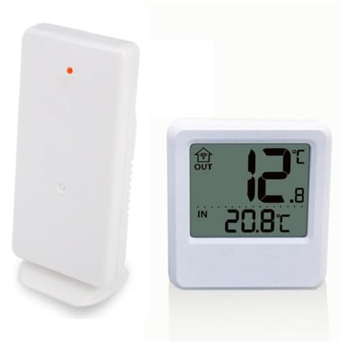 Compteur de température et d'humidité à grand écran pour intérieur et extérieur