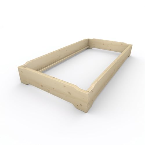 TUGA - Holztech Marken Stapelbett 1 Stück Daybett Gästebett Naturholzbett Einzelbett Massivholzbett Daybett Bett metallfrei (100 x 200)