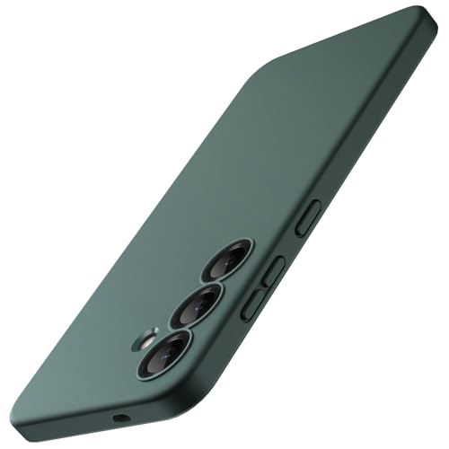 Image of JETech Slim Fit Cover TPU Case for Samsung Galaxy S25 5G, Camera Lens Full Protection, Soft TPU Thin Protective Phone Cover with Matte Finish, Shockproof (Midnight Green)