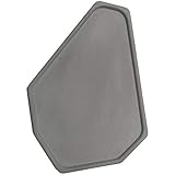 FREELOVE Concrete Serving Tray, Cement Serving Platter Bathroom Holder Vanity Trays Jewelry Dish Cosmetics Organizer Towel Tray Tea Tray (Grey 2, Polygon 7'' by 9.6'')