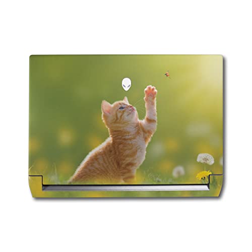 Image of MightySkins Skin Compatible with Alienware M17 R5 (2022) Full Wrap Kit - Kitty Dreams | Protective, Durable, and Unique Vinyl Decal wrap Cover | Easy to Apply & Change Styles | Made in The USA
