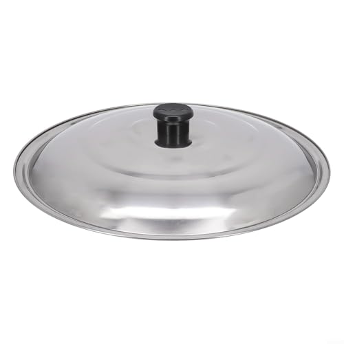 Gdfnmogo Coperchio per pentola in acciaio inox, coperchio a cupola per piastra wok, coperchio di ricambio per pentole e padelle, accessori da cucina (34 cm)