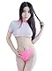 YUANMO Cosplay Schulmädchen Dessous Outfit Mini Sailor AnzugTop mit Tanga 2 Ps Set