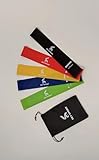 Set of 5 Exercise Bands for Working Out - Resistance Bands for Women & Men