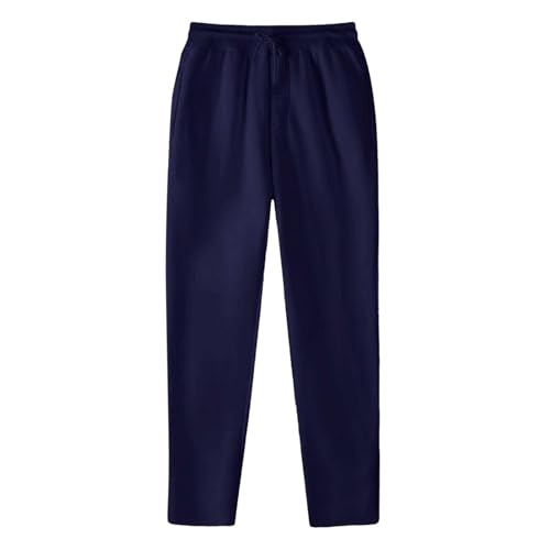 Mens Sweatpants Fleece Open Bottom Straight Leg Pants Casual Running Athletic Joggers Pants Baggy Trousers with Pockets3