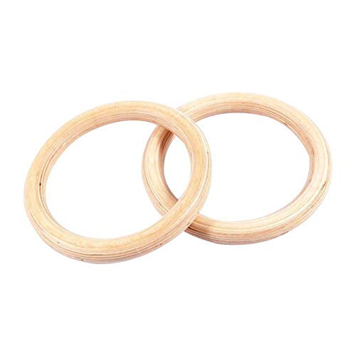 Finance Plan Workouts at Home,28/32mm Indoor Wooden Exercise Fitness Gymnastic Rings Sports Training Tool