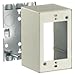 Hubbell Wiring Systems HBL5744S2IV Steel Deep Metal Raceway Switch/Receptacle Box, 2 Gang, 4-41/64" Length x 2-1/4" Width x 4-35/64" Height, Ivory