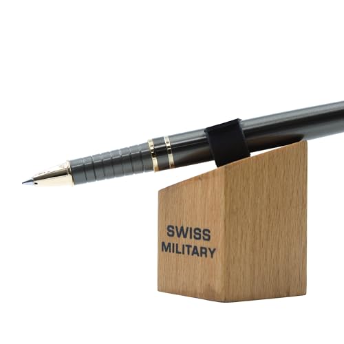 Image of SWISS MILITARY INNOVA Smooth Writing Metal Body Roller Pen with 0.7mm NSTC Blue Poly Jotter Refill, 2000-2200m Writing Length, Best Gift Men & Women, Professional, Executive Office- Body GUN Metal