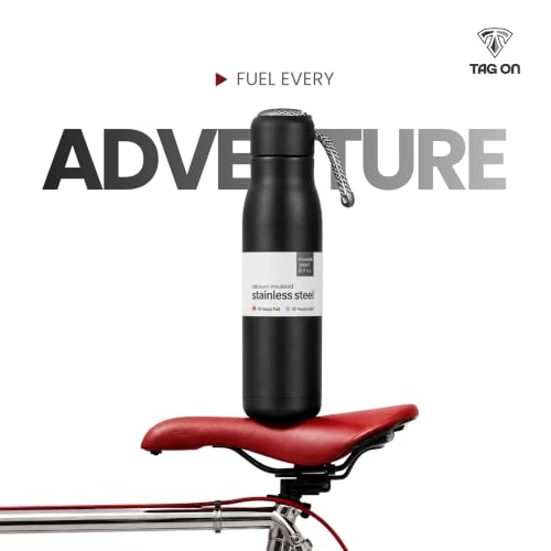 Image of 304 Stainless Steel Water Bottle 500 ml | Hot & Cold | Durable & Leak-Proof | For Office, Home, Kids, School For Women Men | 500ml water bottle | Black
