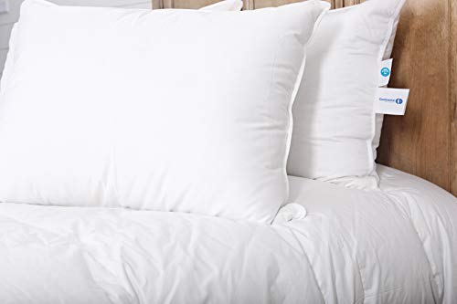 Set of 2 Premium 100% Down Pillows - 550 Fill Power (35oz.) - White Goose Down Sleeper - 100% Egyptian Cotton Shell - King Size, 20 x 36-inch – 400 Thread Count - Proudly Made in The USA Set of 2 Premium 100% Down Pillows - 550 Fill Power (35oz.) - White Goose Down Sleeper - 100% Egyptian Cotton Shell - King Size, 20 x 36-inch – 400 Thread Count - Proudly Made in The USA