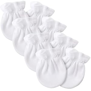 DRESHOW Neugeborenes Baby Fäustlinge Kleinkind Handschuhe Keine Kratzer Fäustlinge Baumwolle Handschuhe für 0-6 Monate