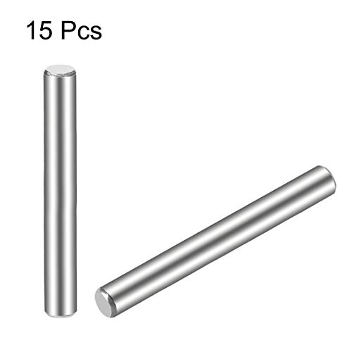 sourcing map 15 Stück 5 x 70 mm (ca. 13/64) Zylinderstifte 304 Edelstahl Holz Etagenbett Dübelstifte Regal Heringe Stützregale