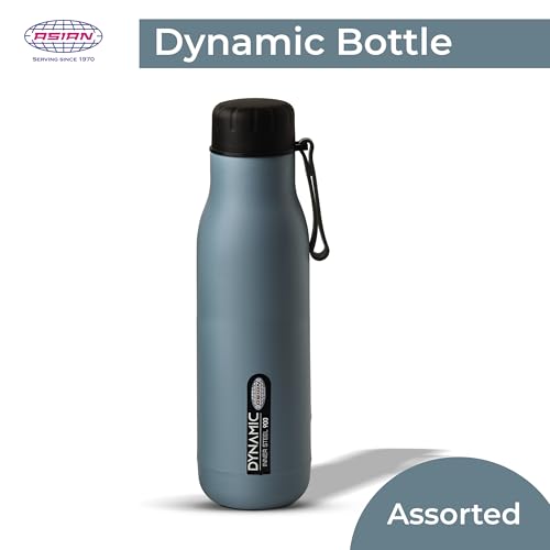 Image of Asian Plastowares - Thumb Grip 900 - Insulated Water Bottle | Stainless Inner Steel Bottle for Hot & Cold | Leak-Proof, BPA-Free | Ideal for Gym, Office, Travel & Gift Items | Green