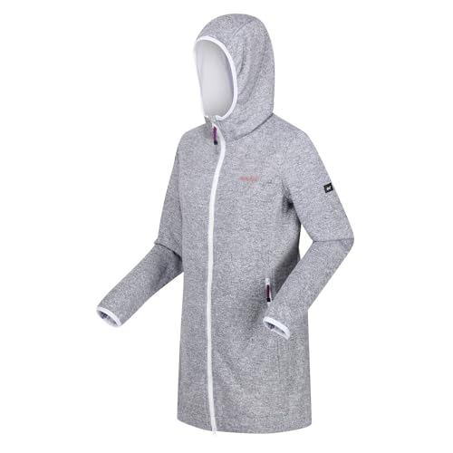 Regatta Damen Fleecejacke lang Bloomfield mit Kapuze white weiss - 12
