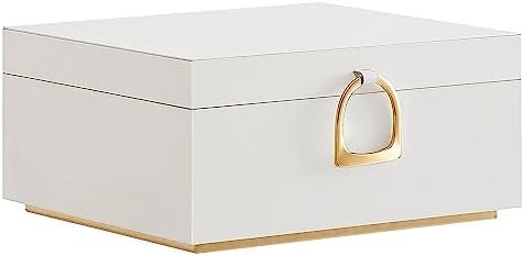 SONGMICS 2-Layer Jewelry Box, Jewelry Organizer with Handle, Remo...