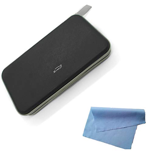 Estuche Rígido para Almacenamiento de CD en DVD para 80 Discos. Durable Organizador de Viajes. (Negro)