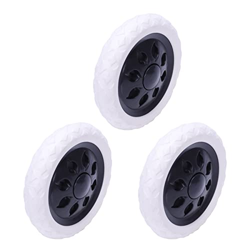 TsoLay Juego de 6 ruedas para equipaje con diseño de rueda caliente, 15,8 x 3,4 cm, color y negro