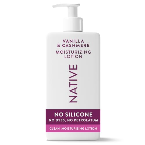 Native Moisturizing Hand &amp; Body Lotion Contains Naturally Derived Plant-Based Moisturizers for Women and Men, Dermatologist Tested for Sensitive Skin, Vanilla &amp; Cashmere Scent, 16.5 fl oz
