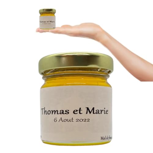 Pot de miel spéciale mariage 40 grs (Sans tissus)