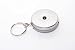 Key-Bak Original #5R with 24" Stainless Steel Chain, Steel Belt Clip, 8 oz. Retraction Force & Split Ring (Chromed)