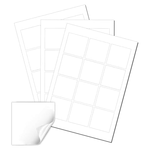 Matt White 60mm Square Printable Labels Cover