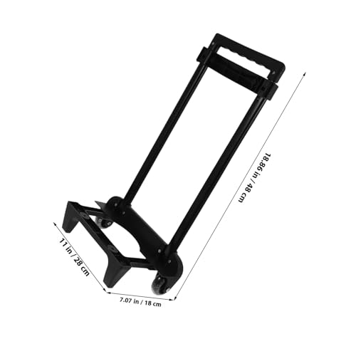 Chariot pliable en alliage d'aluminium durable avec roues robustes haute performance